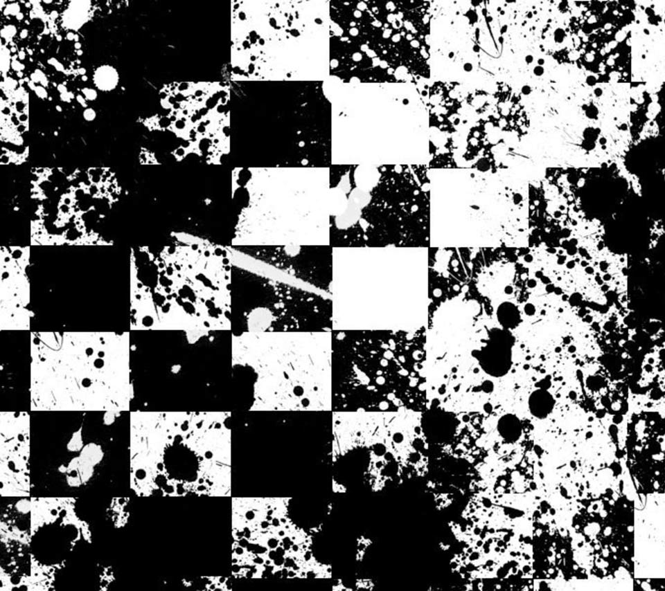 Pattern Plate Wallpaper Black And White Check Skull