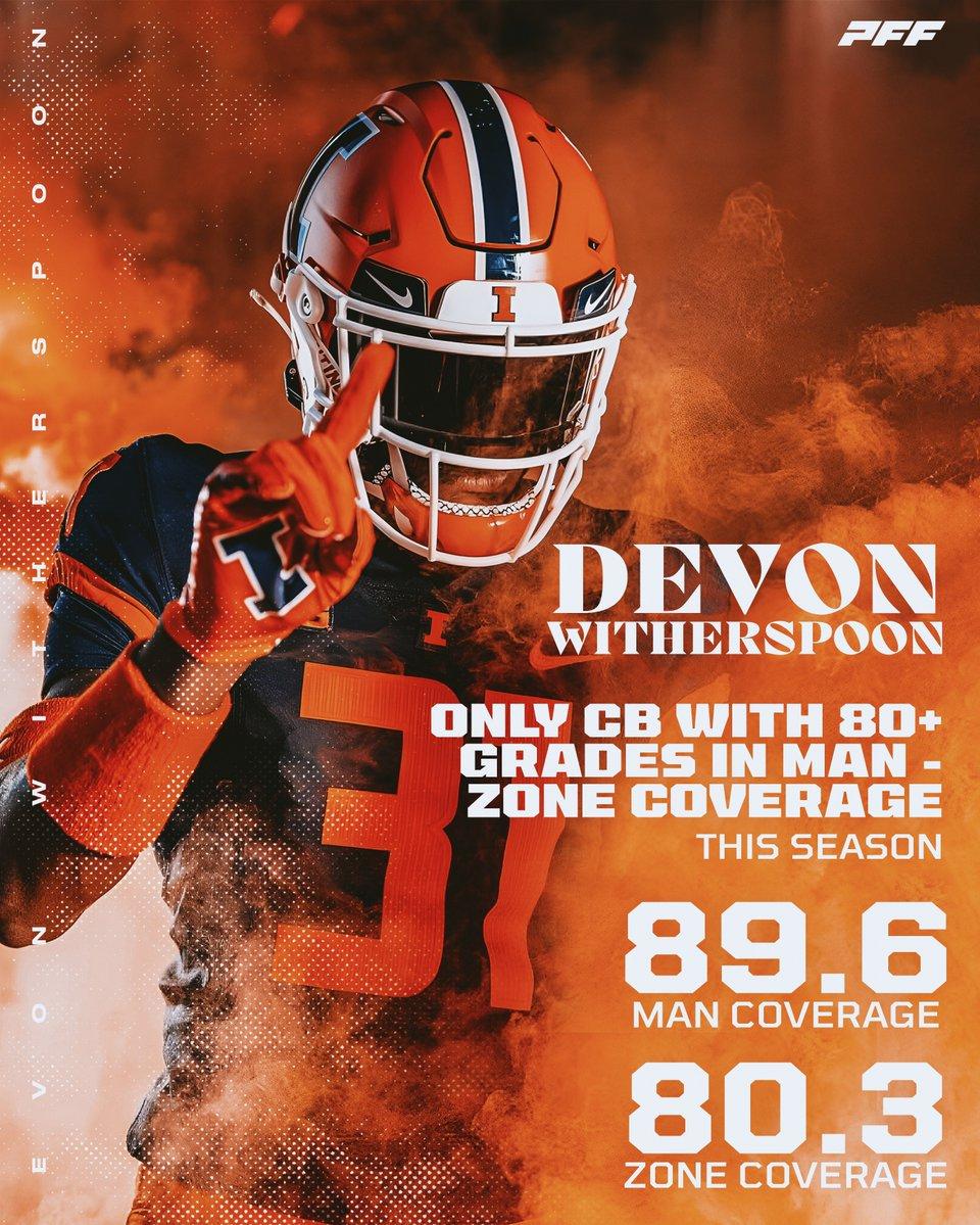 PFF College on Devon Witherspoon has been DOMINANT this