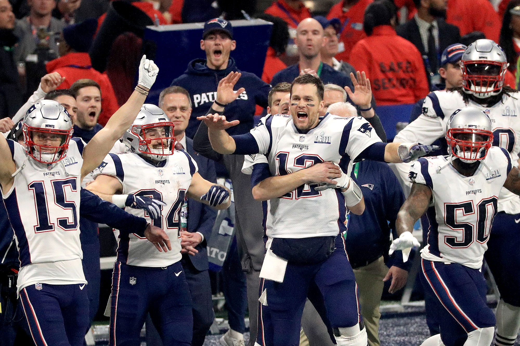 Super Bowl Winner New England Patriots Defeat L A Rams