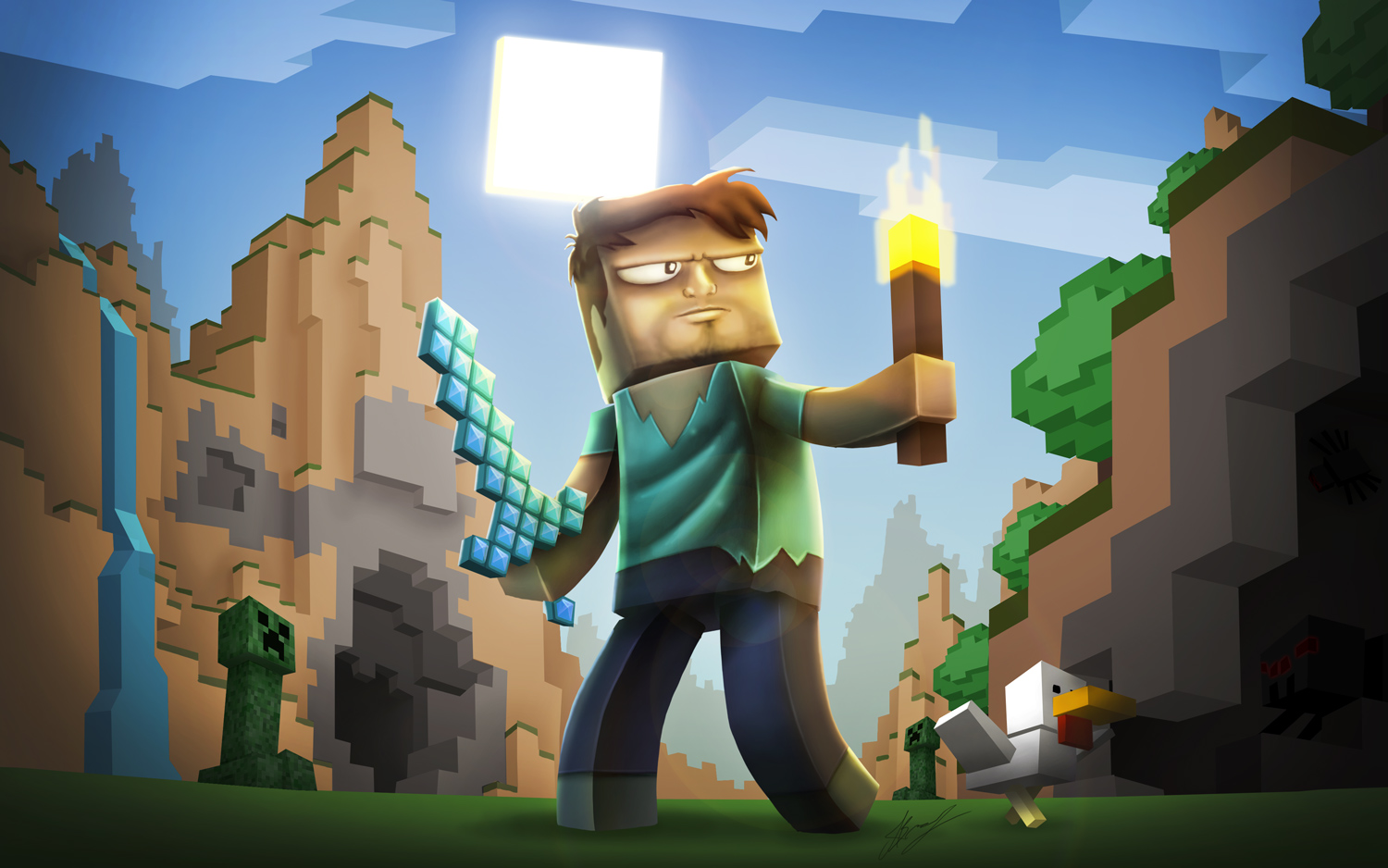 Related To Steve Minecraft Wallpaper Play Games