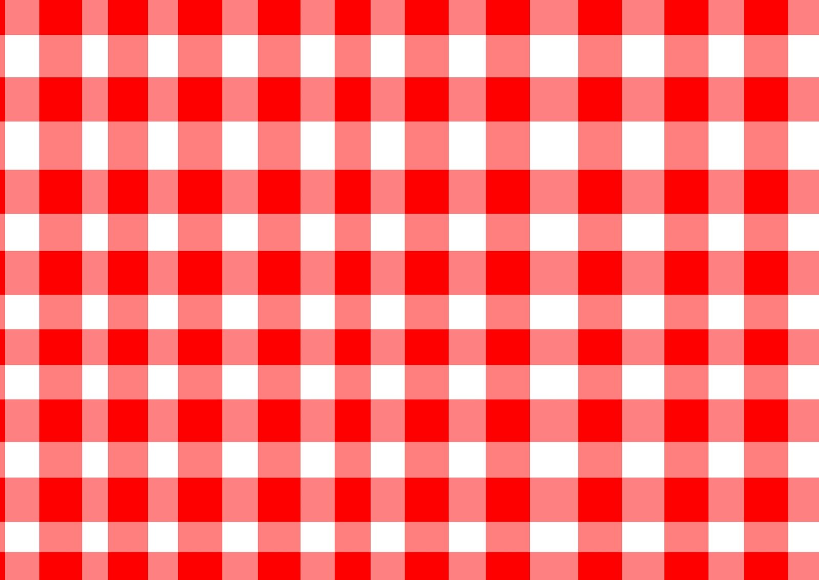29] Red and White Checkered Wallpaper on