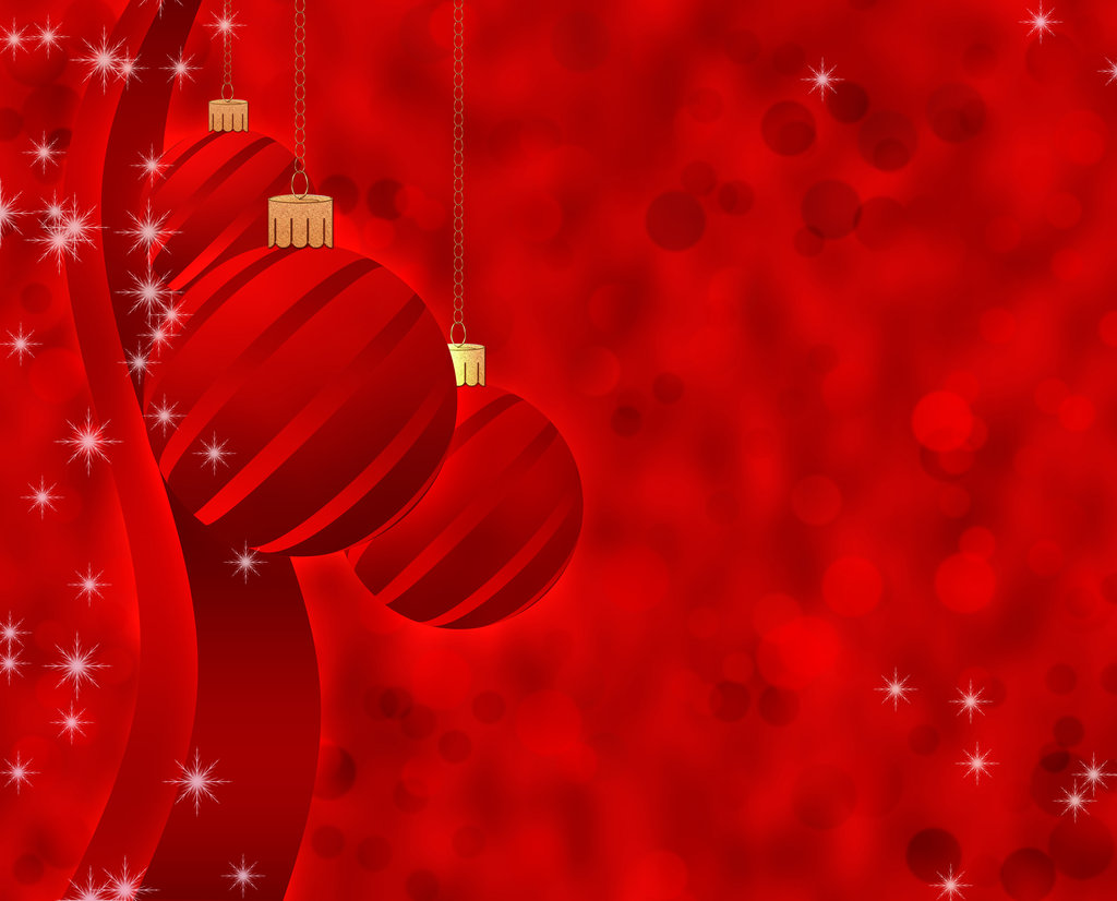 Red Christmas Card Background By Lyotta