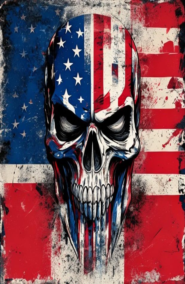 American Flag Punisher Skull Wallpaper