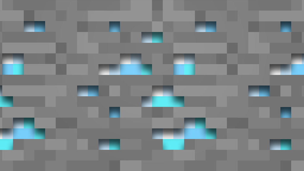 Minecraft Diamond Ore Wallpaper By