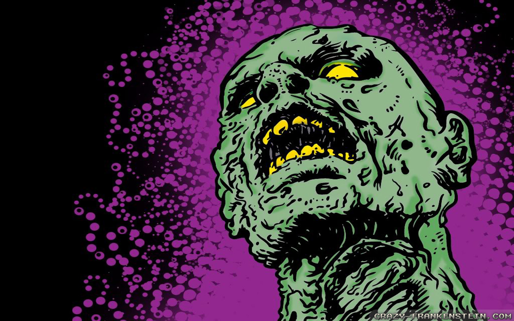 Zombie Halloween Crazy Frankenstein With Resolutions