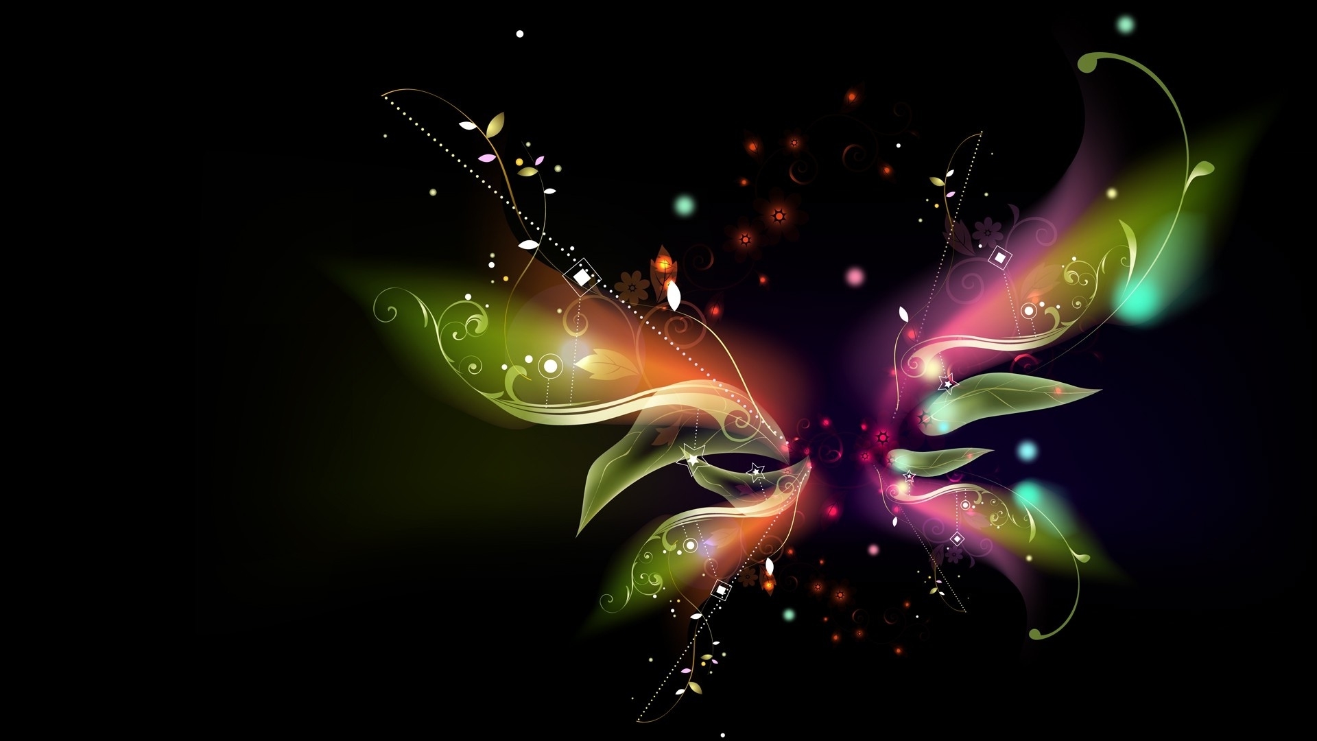 Abstract Butterfly Wings Wallpaper HD Desktop And