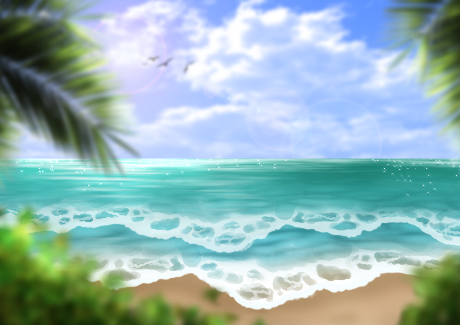 Beach Background Ii By Sweetlittlevampire