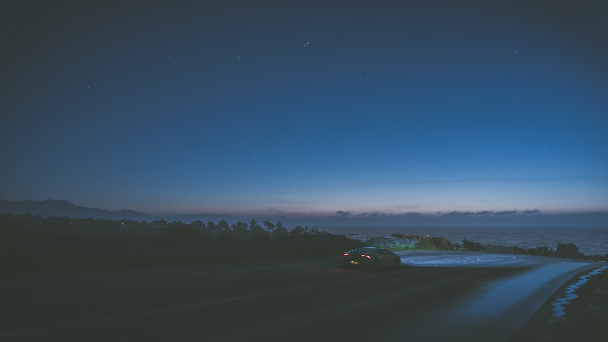 Forza Horizon Lamborghini Huracan In Dark Wallpaper HD Games
