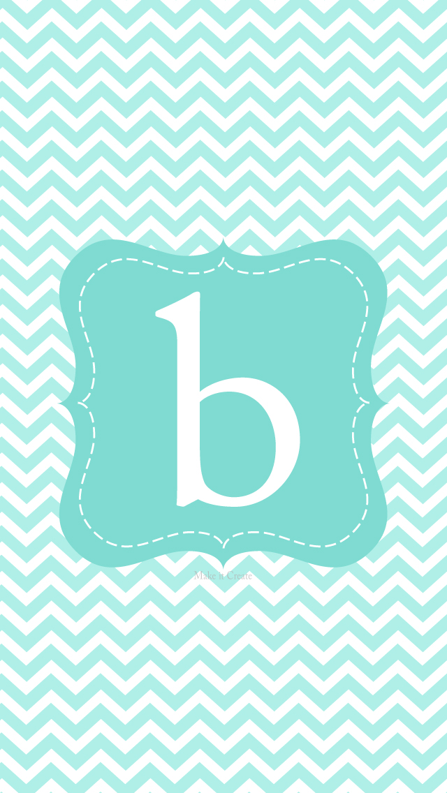  Create  Printables BackgroundsWallpapers iPhone 5 Chevron Initial