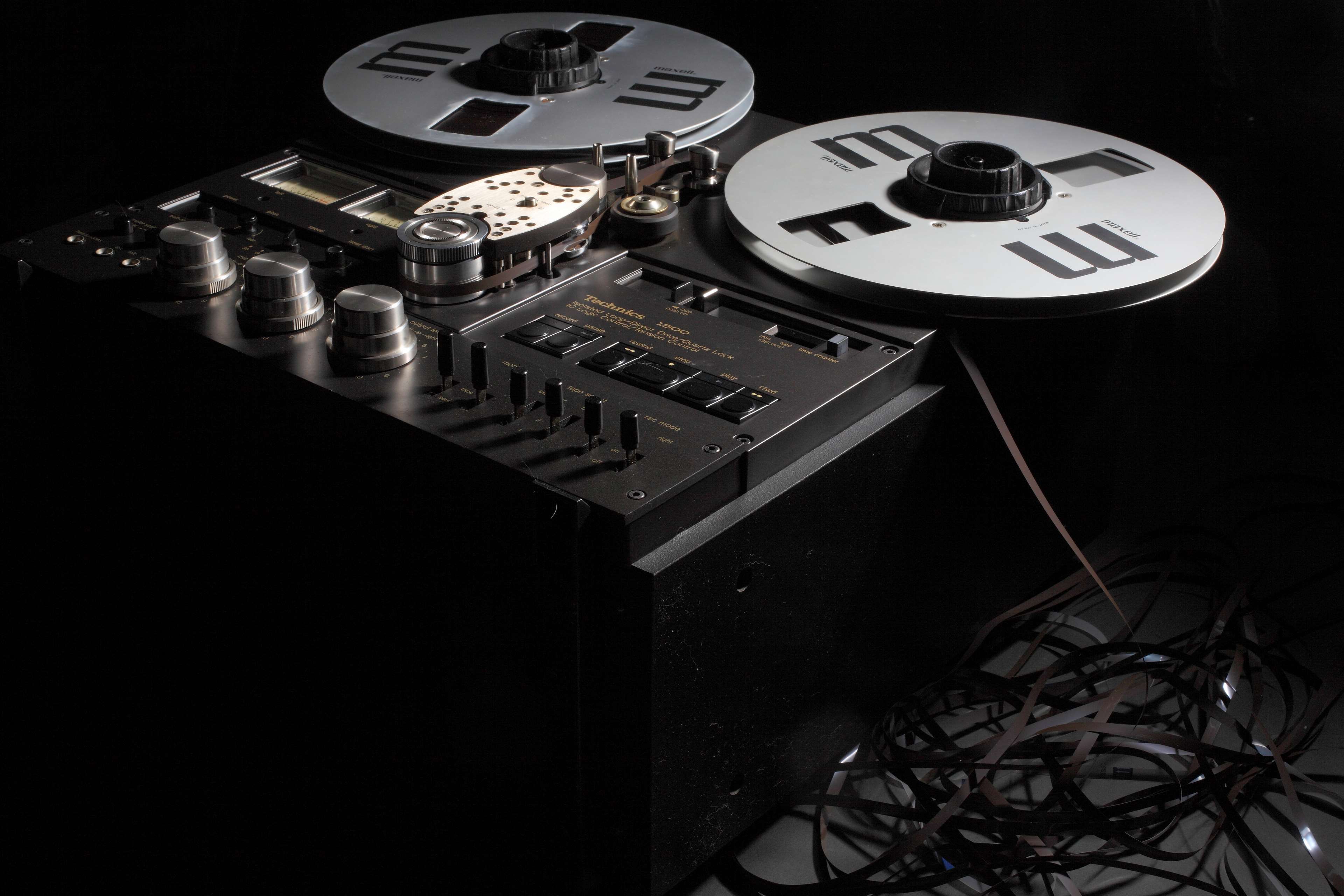 Audio Black And White Film Machine Old Open Reel