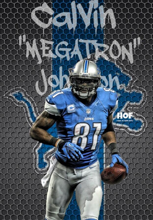 Hofediting on iPhone 4 and 4s Calvin Johnson wallpaper