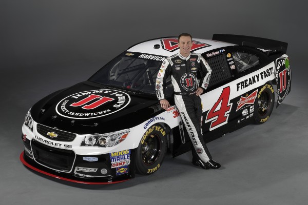 Kevin Harvick With His New Jimmy John S Chevrolet He Ll Drive For
