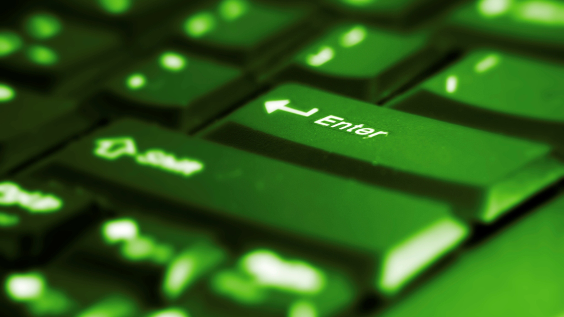 Keyboard Puter Wallpaper Green HD With