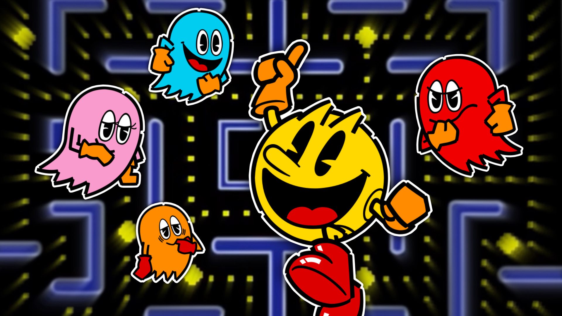 Pacman Wallpaper Amoled iPhone