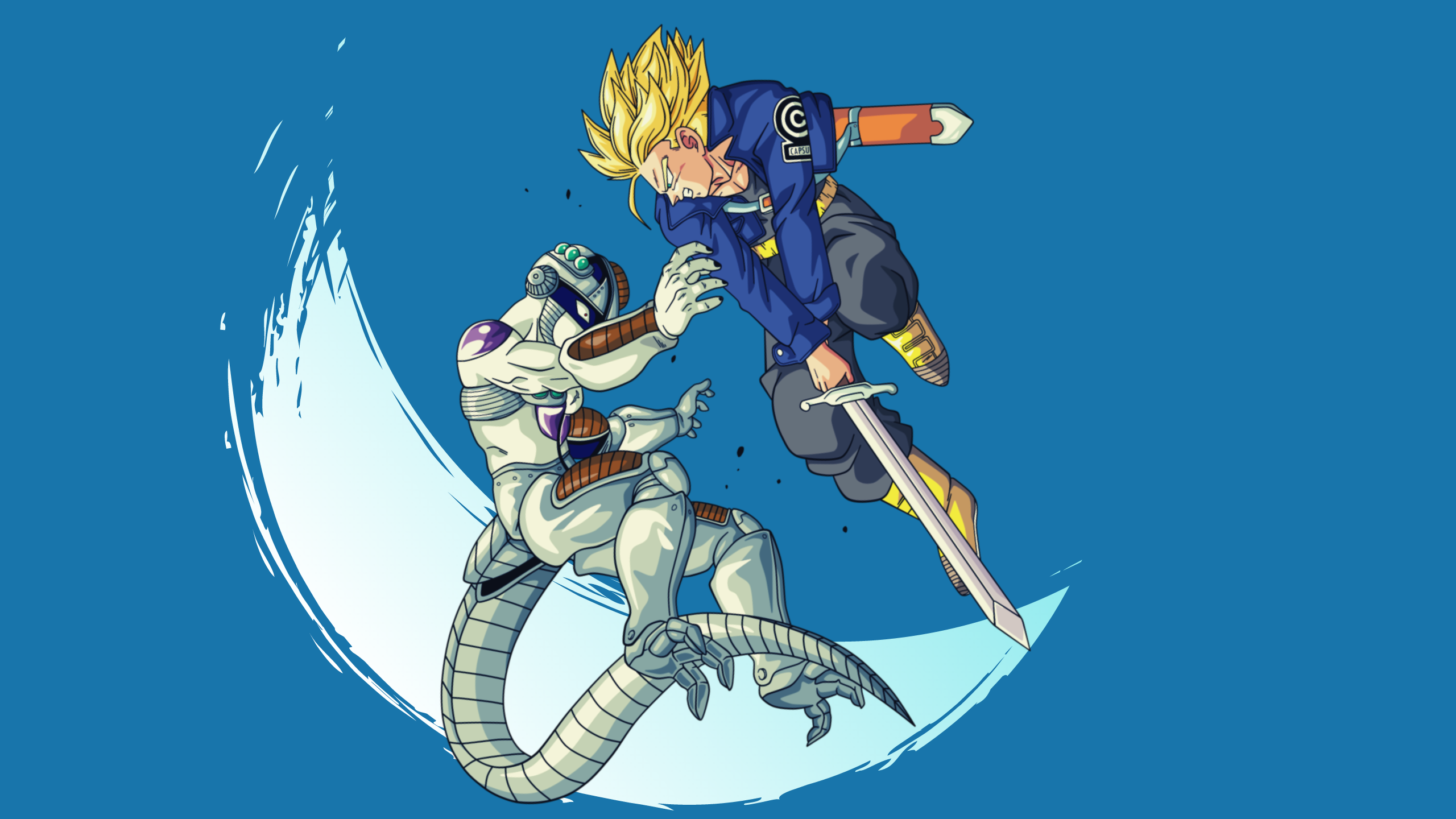 Simple Wallpaper of Trunks ]2560x1440 works also for 1920x1080
