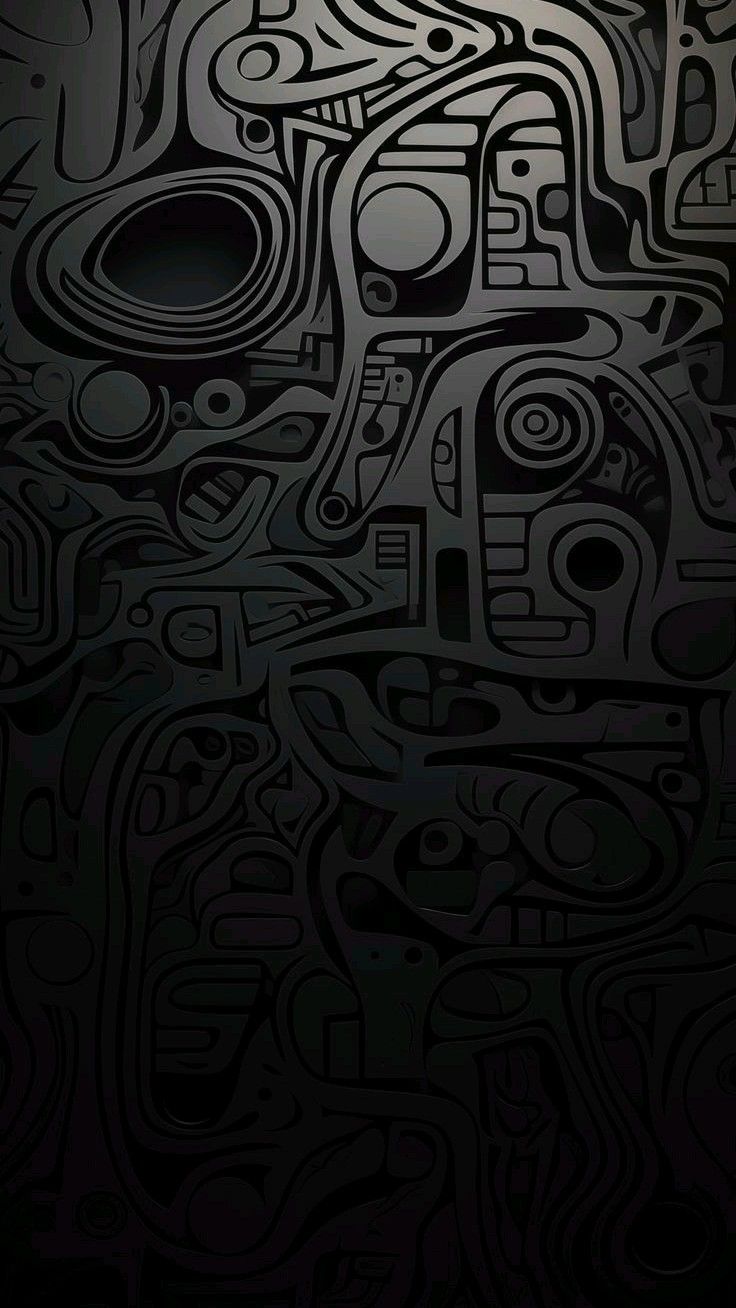 Abstract Black And White Graffiti Art Wallpaper