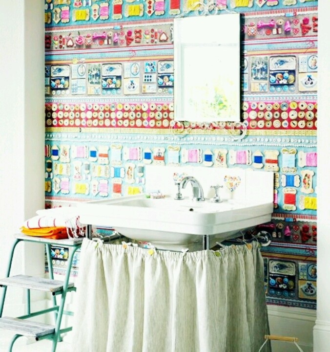 Funky Bathroom Wallpaper Home Is Where Your Heart
