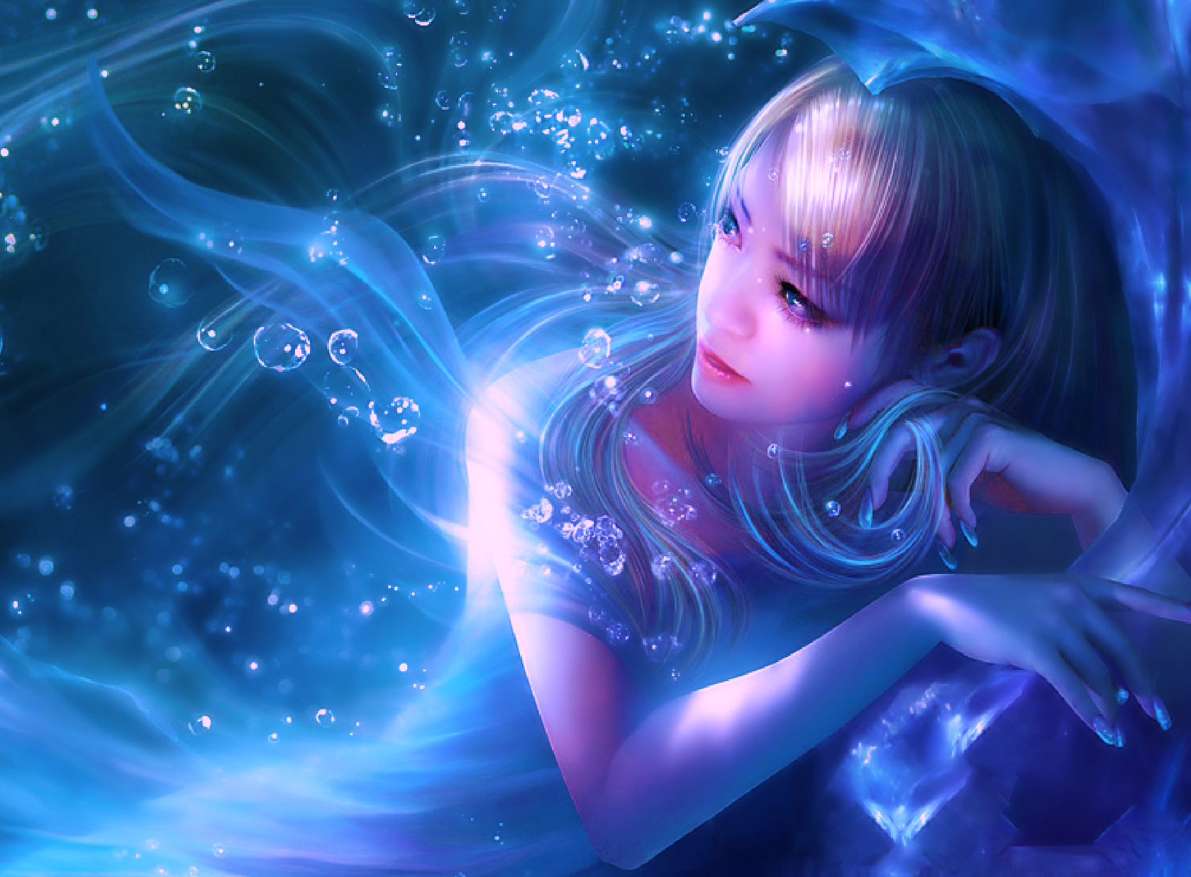 Beautiful Mermaid  Fantasy  Abstract Background Wallpapers on Desktop  Nexus Image 2464945