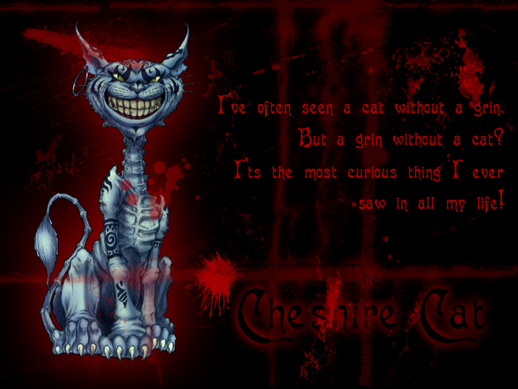 Evil Cheshire  Cat  Wallpaper WallpaperSafari