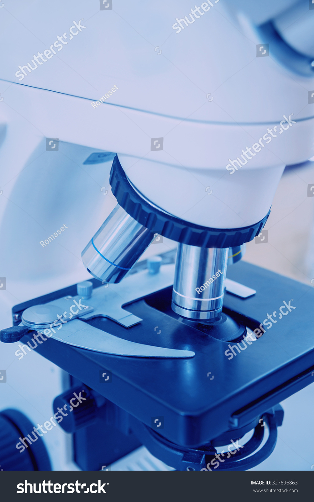 Medical Equipment Microscope Background Stock Photo Edit Now