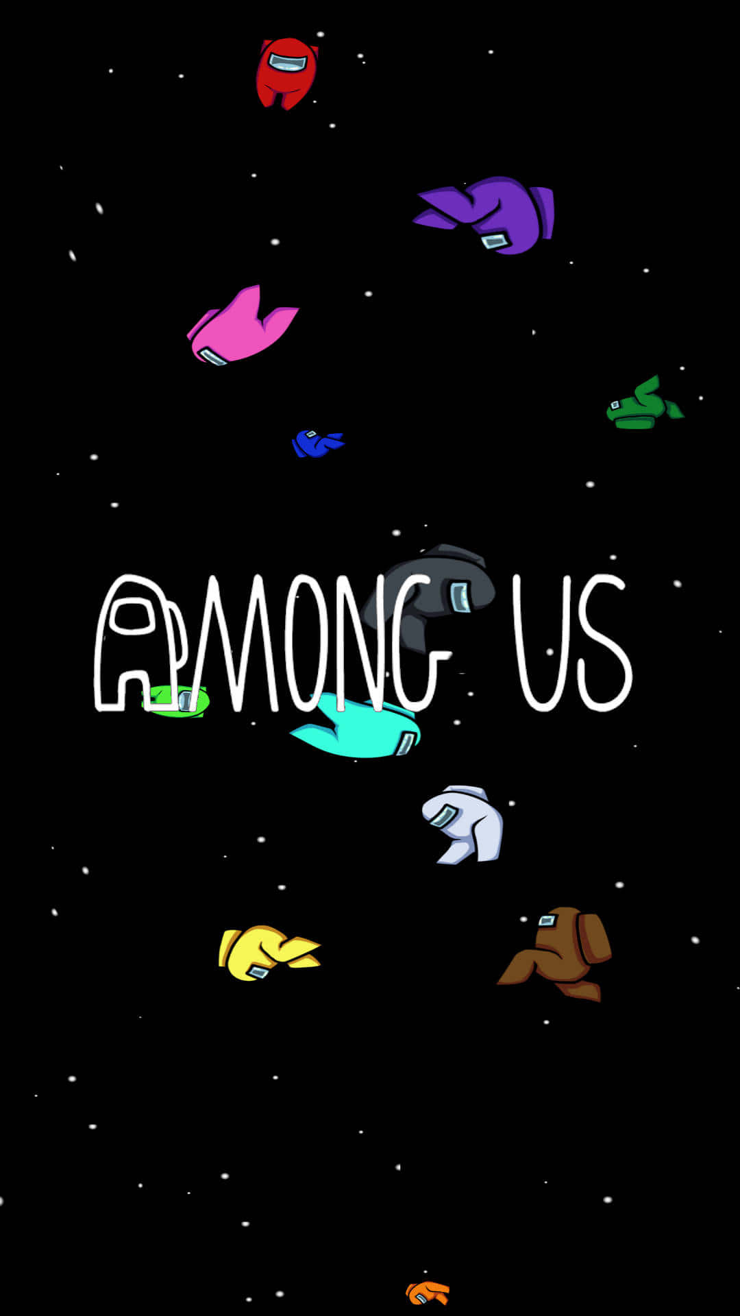 Among Us Space Background Wallpaper