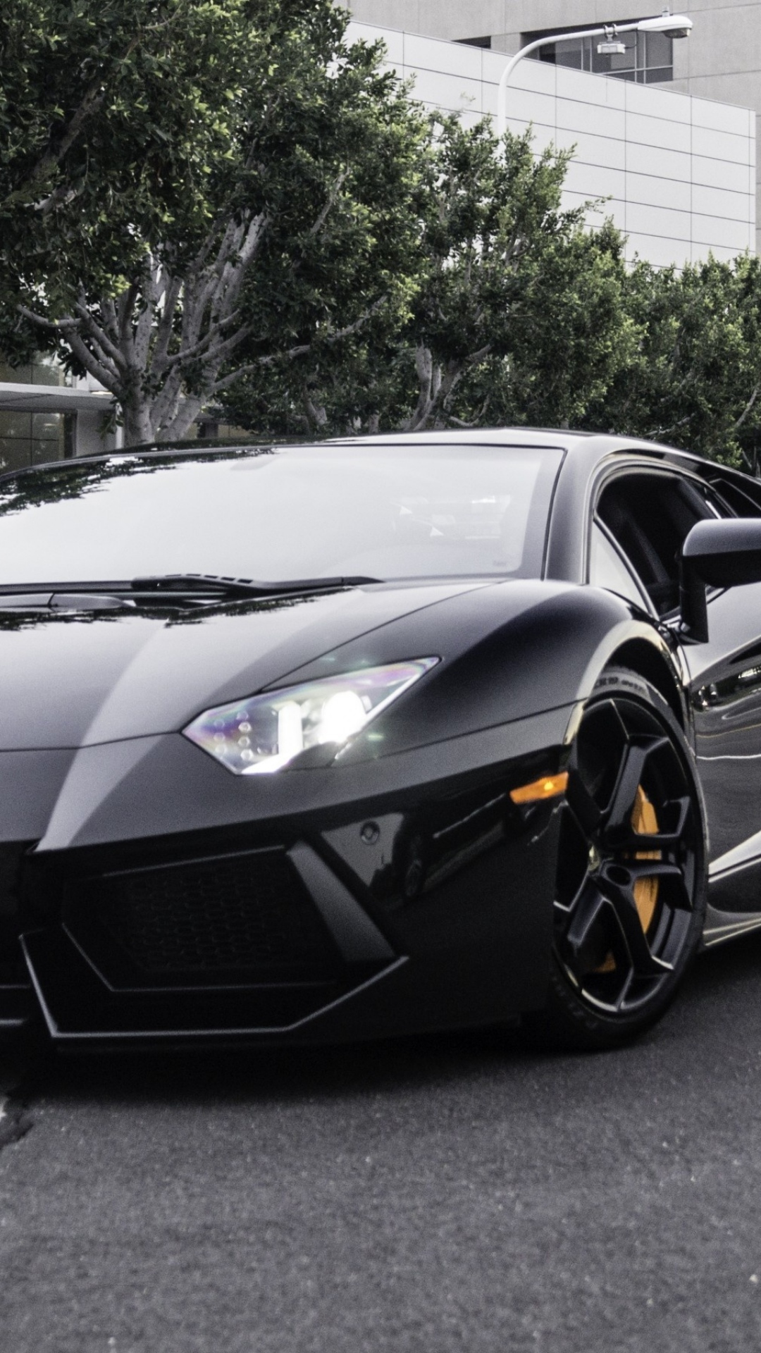 Black Lamborghini Aventador Best Htc One Wallpaper