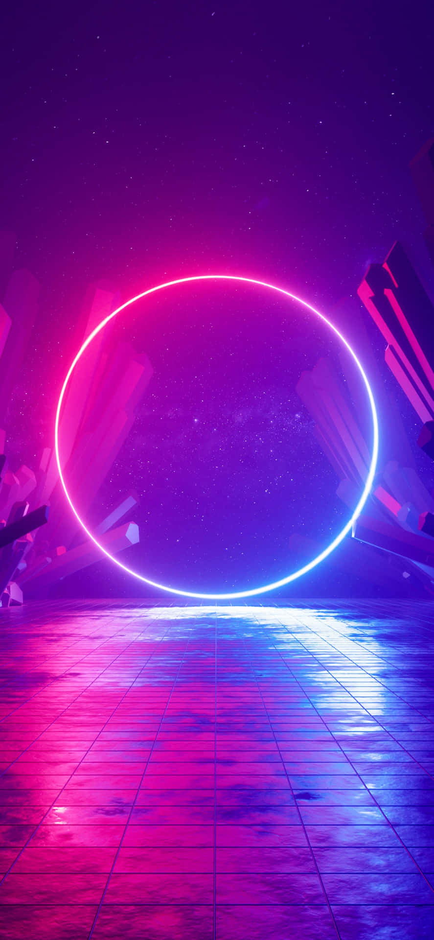 Blue And Pink Aesthetic Neon Wallpaper