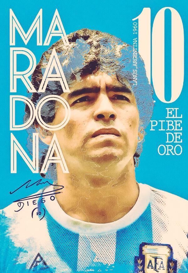 Diego Maradona Of Argentina Wallpaper Messi