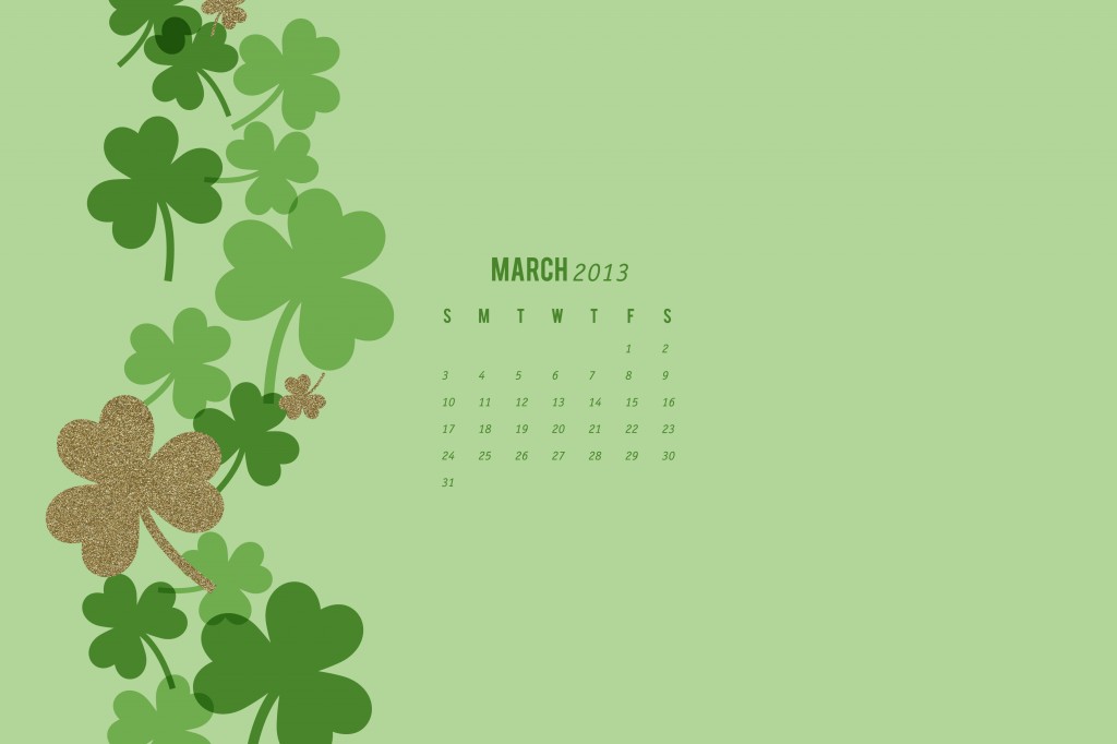 March 2013 Calendar Wallpaper by Sarah Hearts