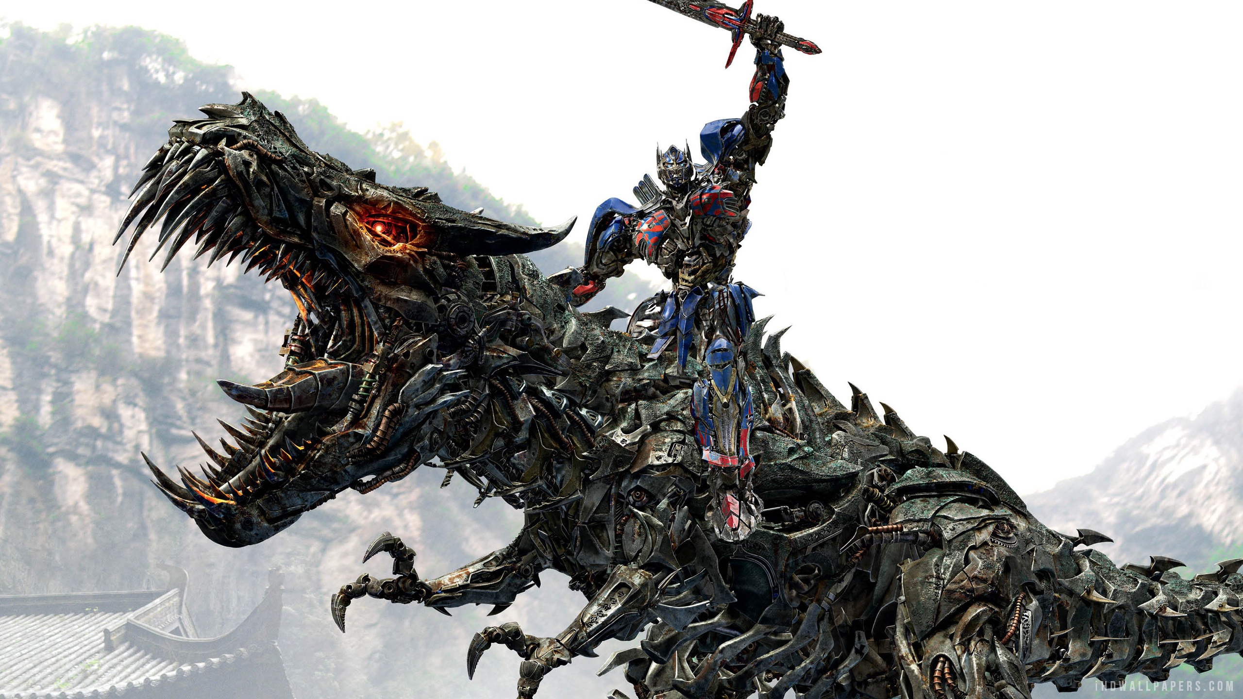 Prime Riding Grimlock In Transformers HD Wallpaper IHD