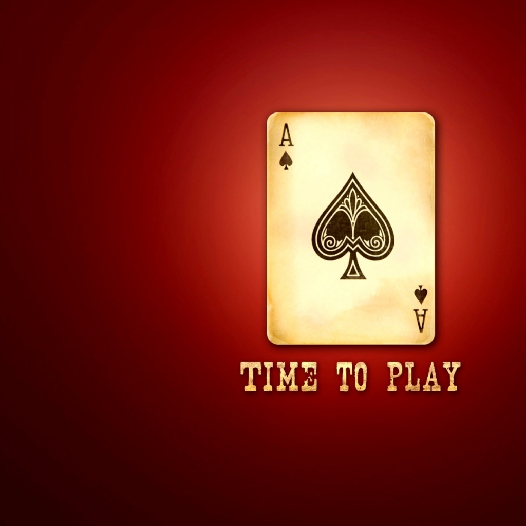 Ace Of Spades Red Background Wallpaper Art Hd