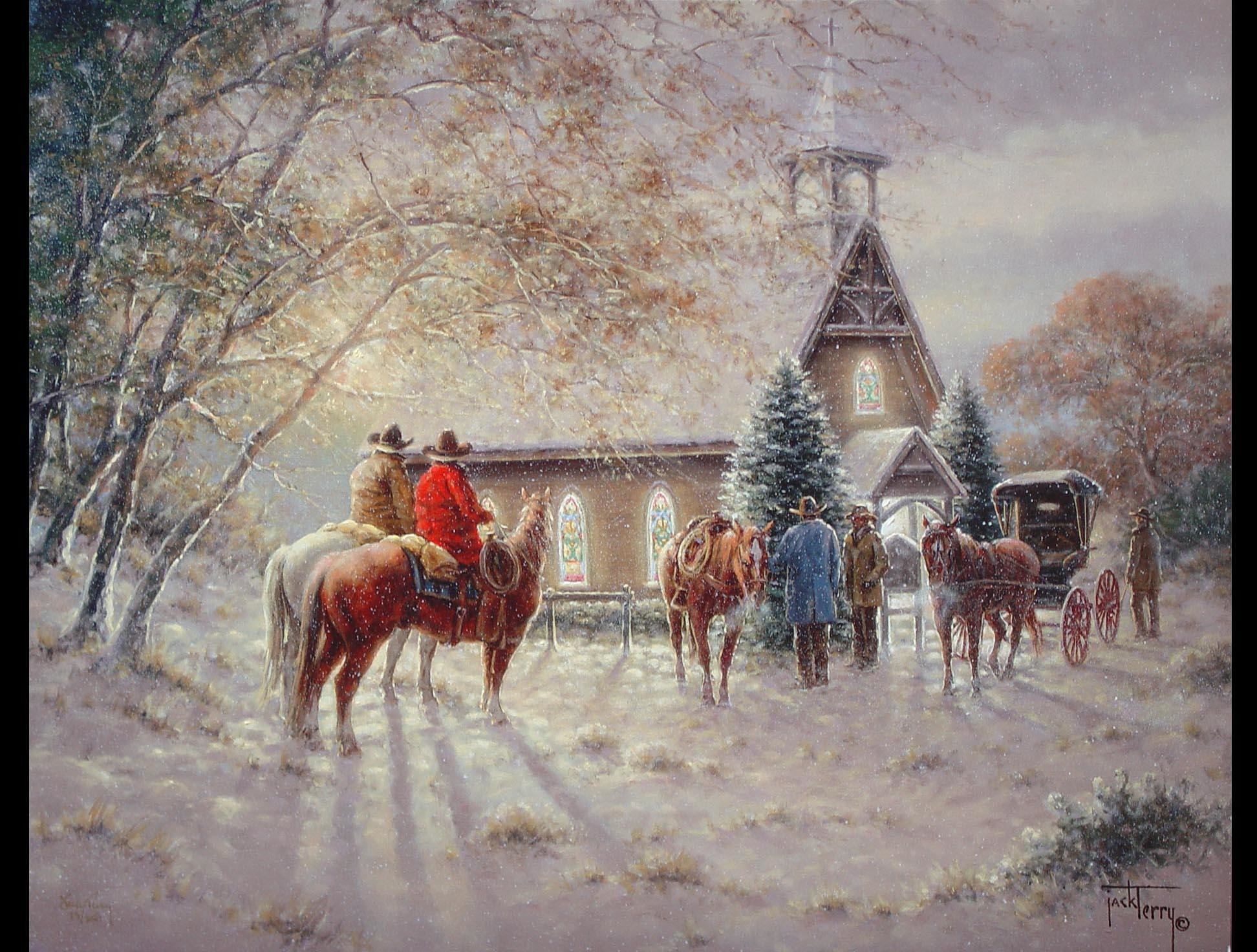 Cowboy Christmas Wallpaper For Desktop