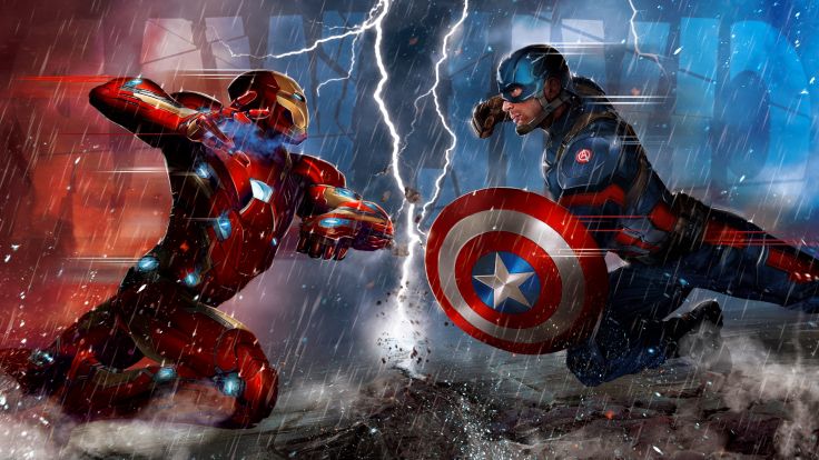 Captain America Civil War Marvel Superhero Action Fighting 1cacw