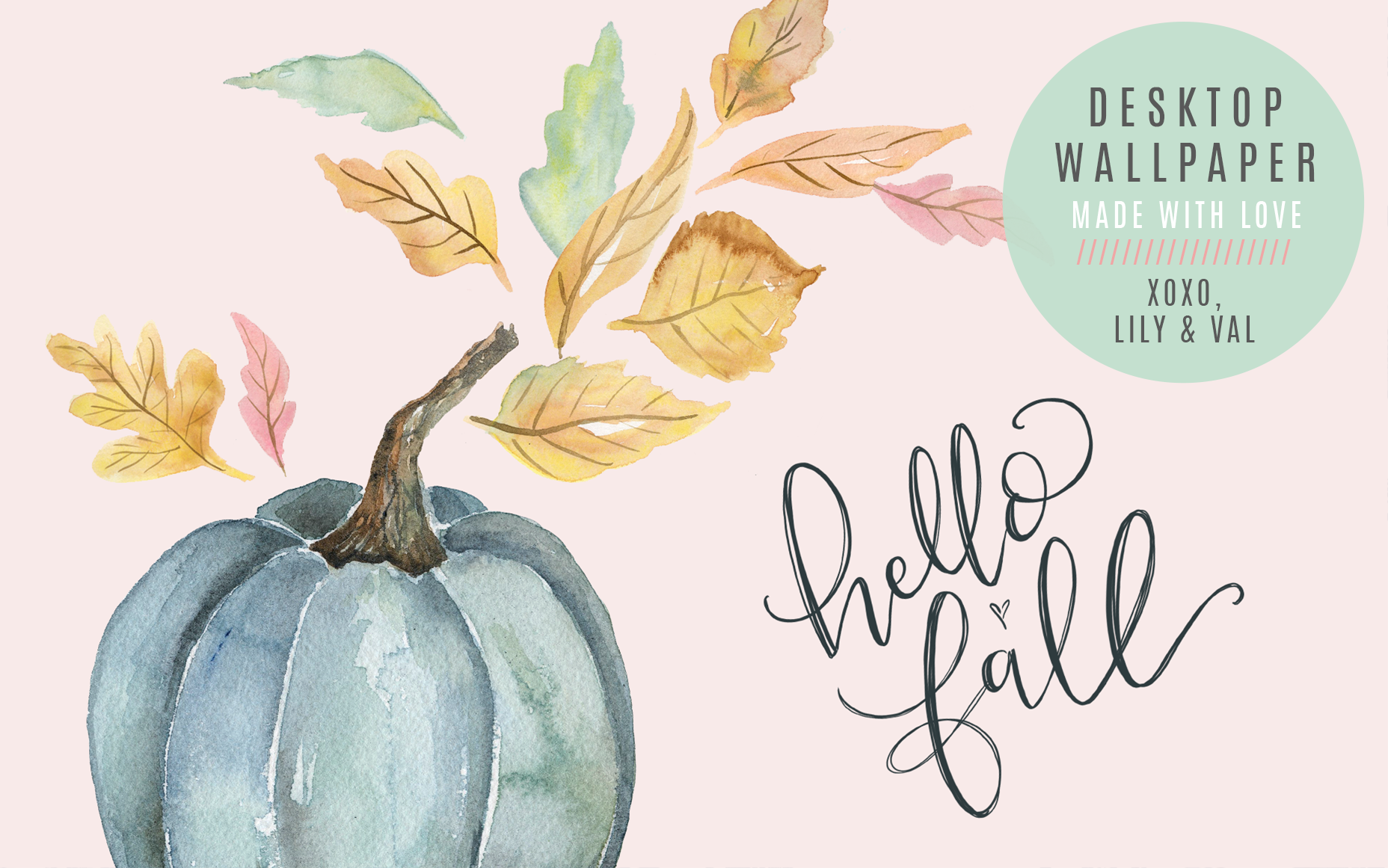 September S Hello Fall Desktop Wallpaper