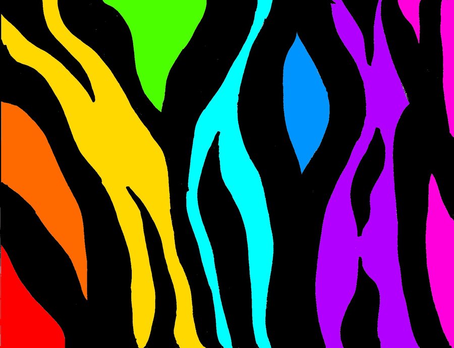 Rainbow Zebra Stripes By Smaymay15