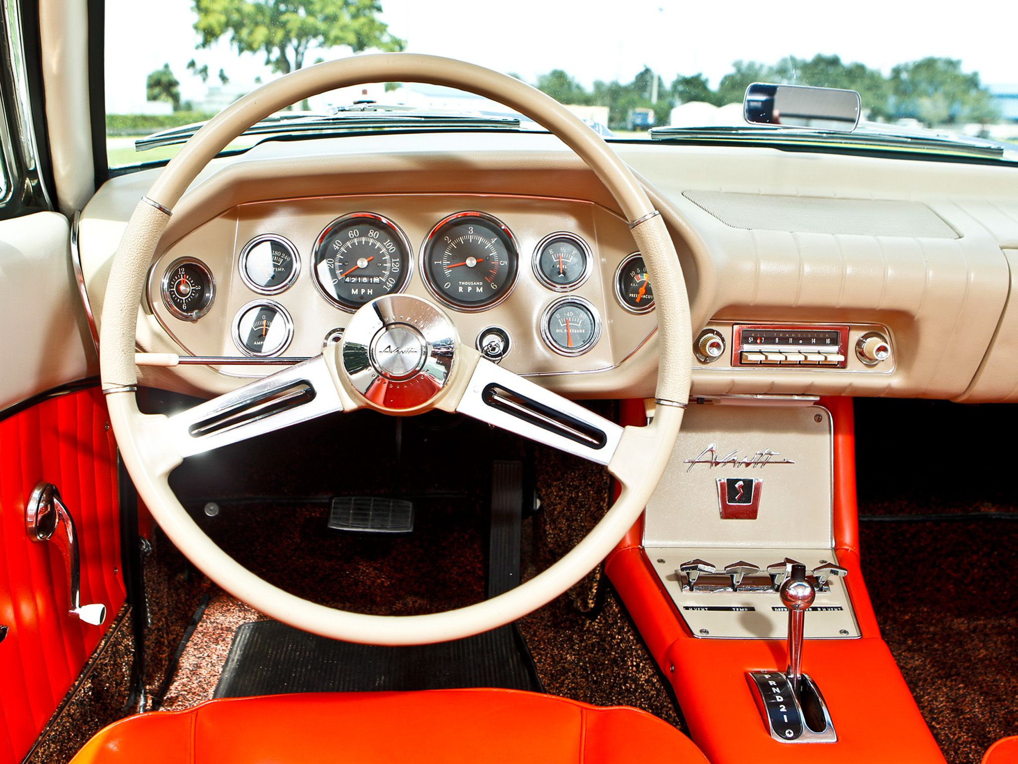 Studebaker Avanti Classic Interior F Wallpaper