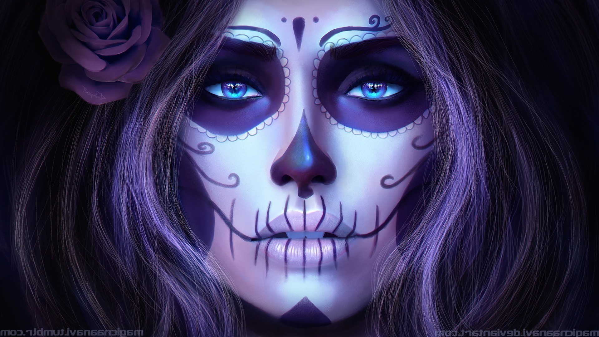 Cgi Render Dia De Los Muertos Magicna Anavi Wallpaper HD