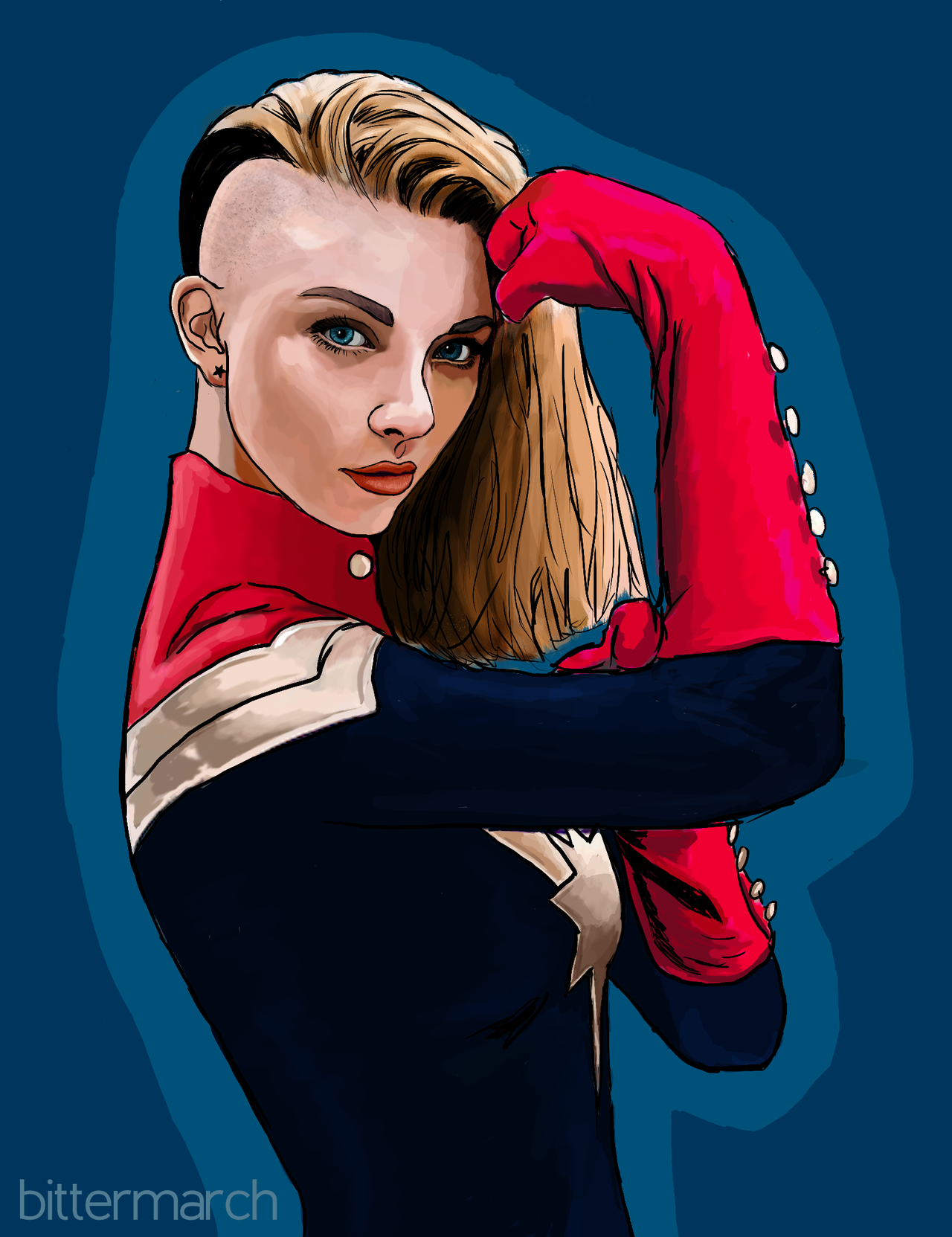 Captain Marvel Carol Danvers By Bittermarch