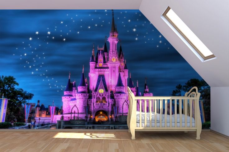 Fairytale Castle Mural Wallpaper All Things Disney