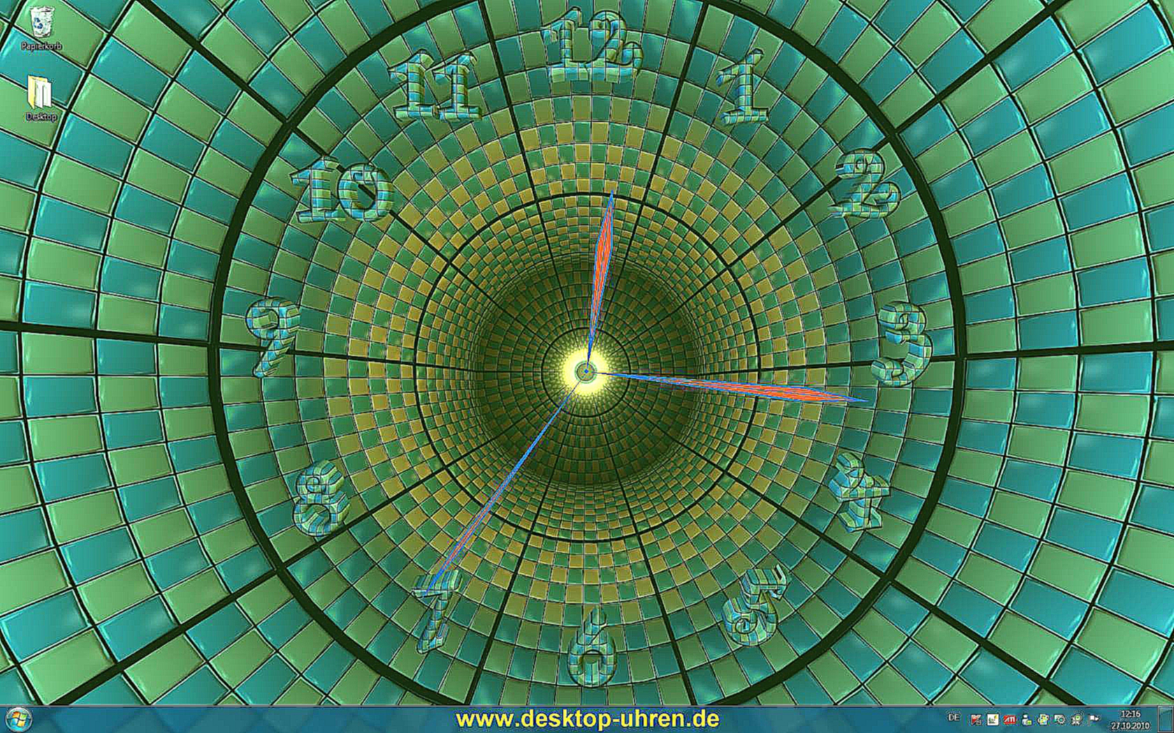animated digital clock wallpaper
