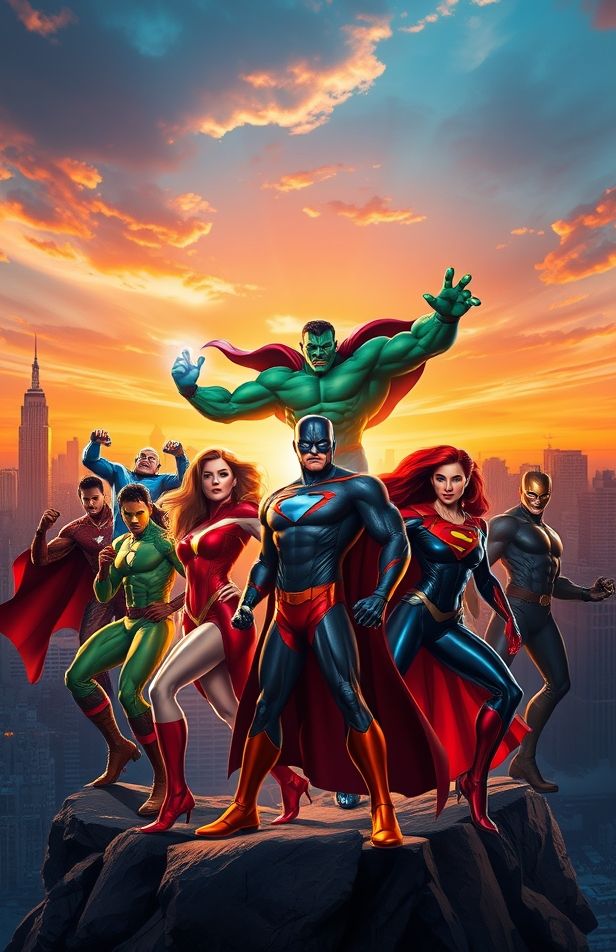 3d Super Heroes Wallpaper