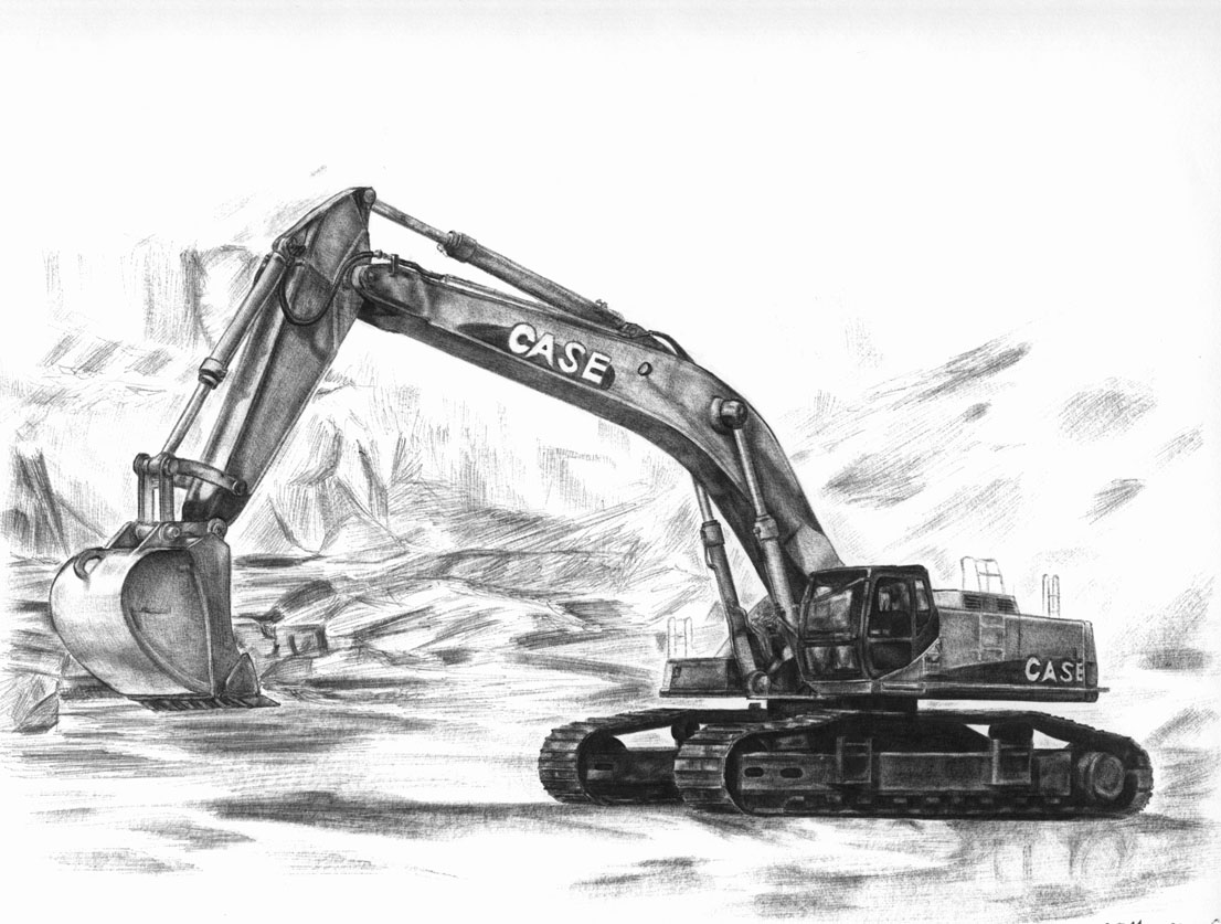 Excavator Case Cx By Emomitev