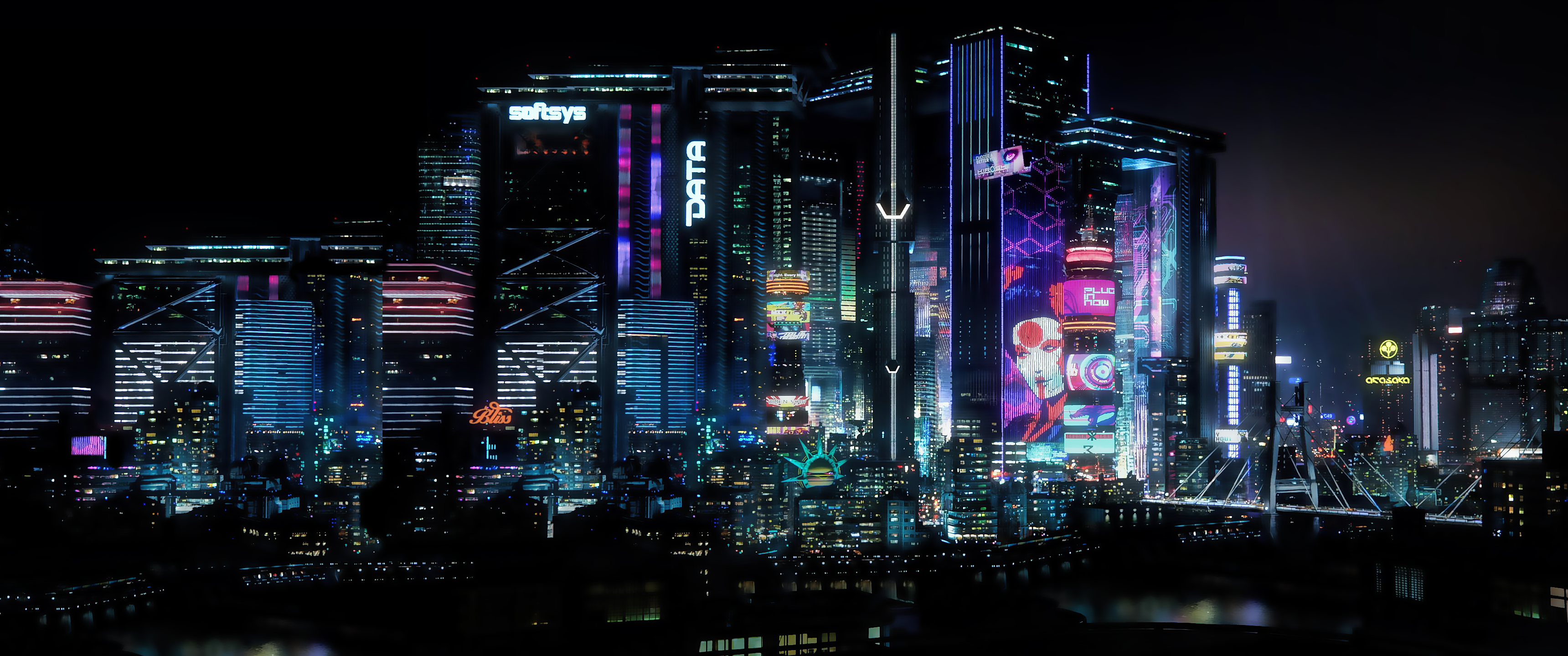 Night City Wallpaper From E3 Trailer Extended To