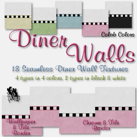 Diner Walls Textures In Colab Colors Wallpaper Tiles Chrome