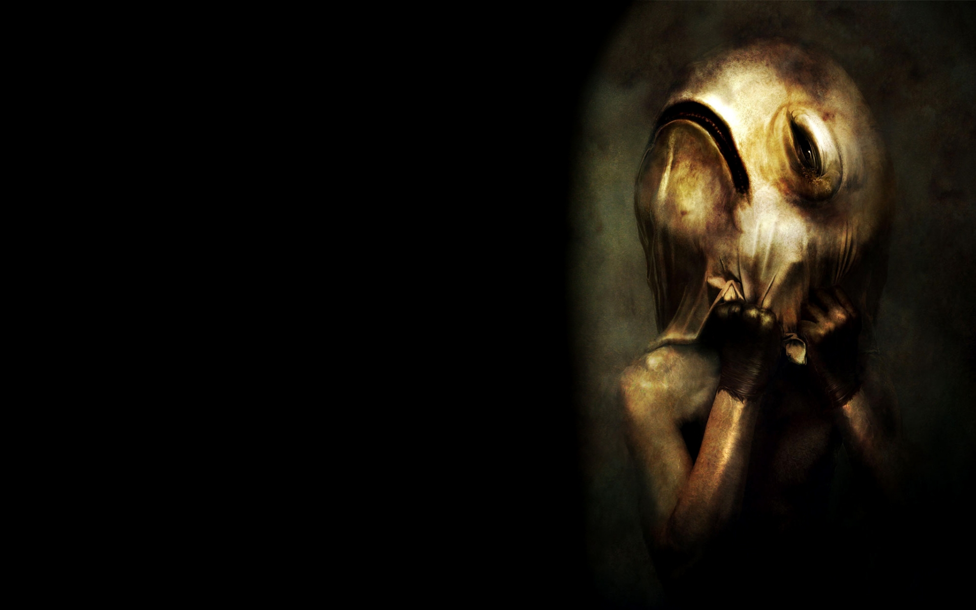 Dark Horror Scary Dream Creepy Spooky Mask Macabre Art Artistic