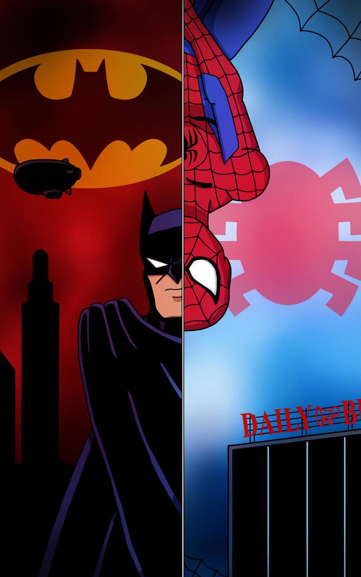Batman Spider Man Vengeance And Responsibility By Ed02 On