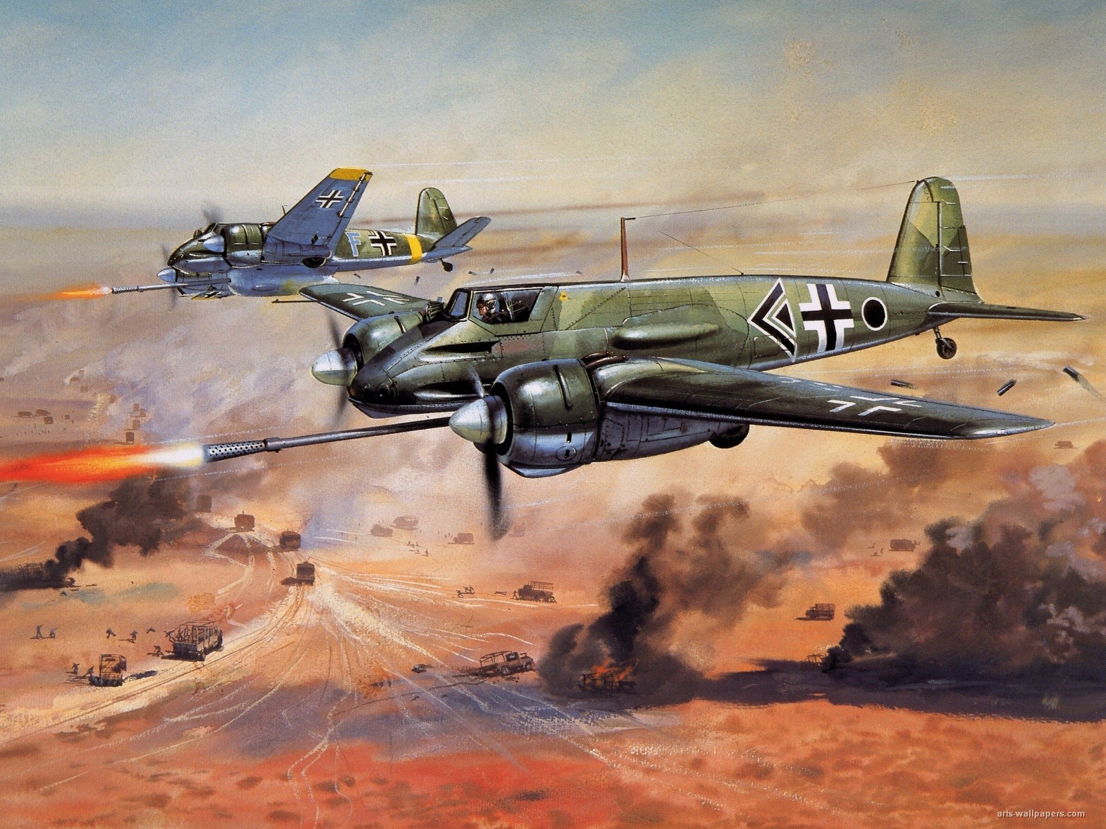 Aircraft Artwork Wwii Ww2 Germany Art Mil Battle Henschel