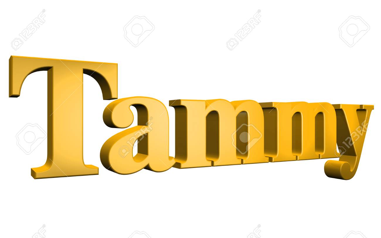 3d Tammy Text On White Background Stock Photo Picture And Royalty