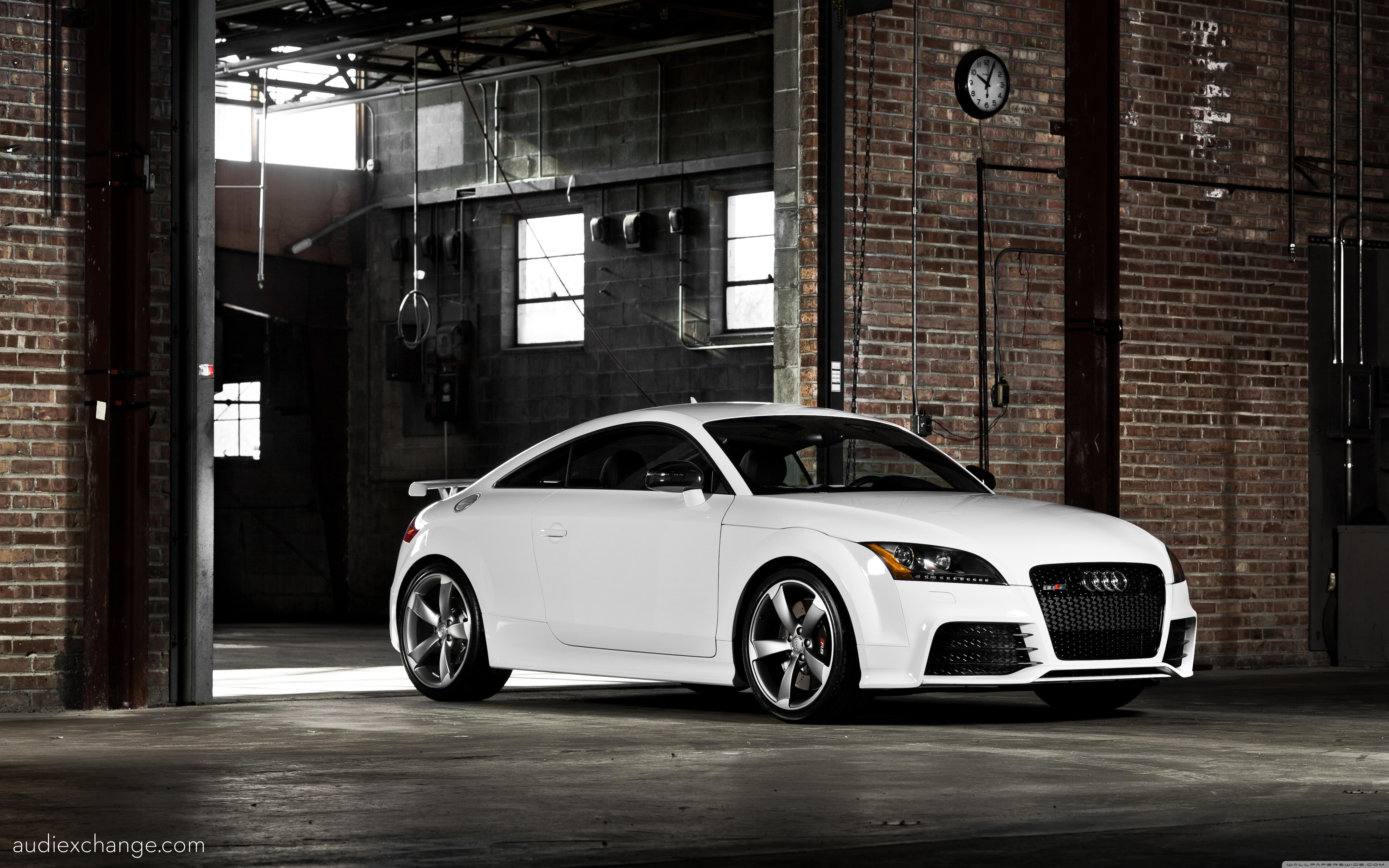 White Audi Tt Rs Coupe In Warehouse Exchange