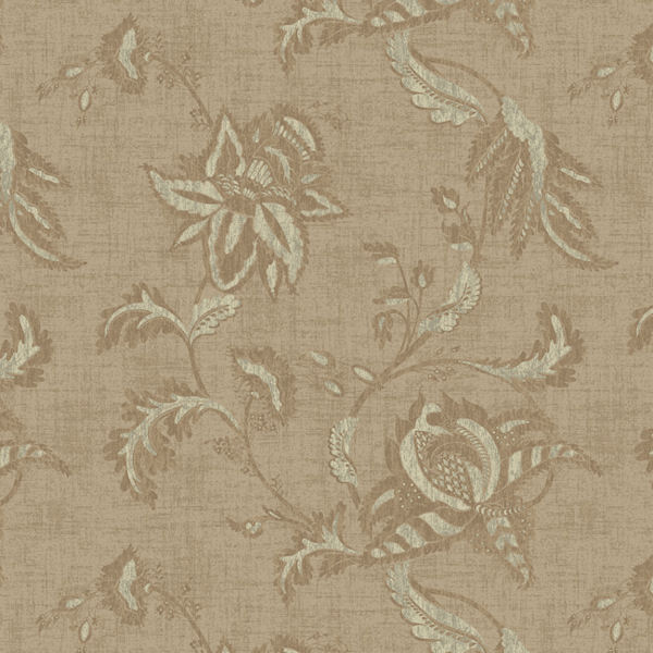 Gold And Grey Jacobean Floral Scroll Wallpaper Wall Sticker Outlet